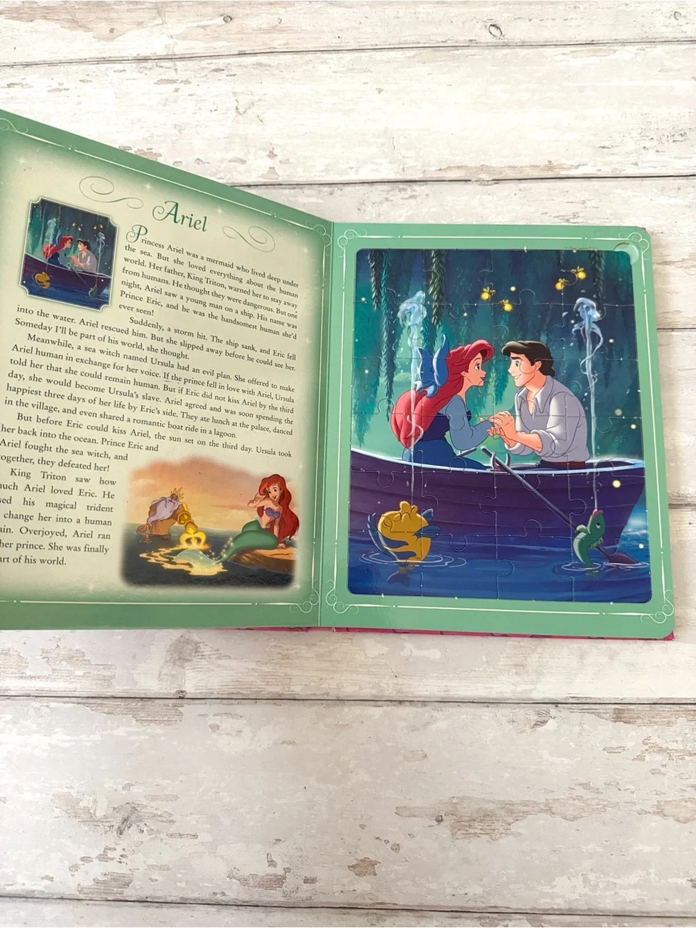 Disney Pretty Princess Puzzles & True Love Stories Children’s Book